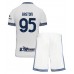 Maillot de foot Inter Milan Alessandro Bastoni #95 Extérieur vêtements enfant 2024-25 Manches Courtes (+ pantalon court)